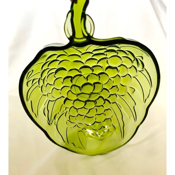 VINTAGE INDIANA GLASS Salad/Serving Bowl, Strawberry Shaped, GORGEOUS - Picture 4 of 10